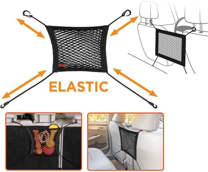 Actual product image Black & Decker Car storage net between seats
