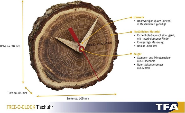 Produktbild TFA Tree-o-Clock-Tischuhr