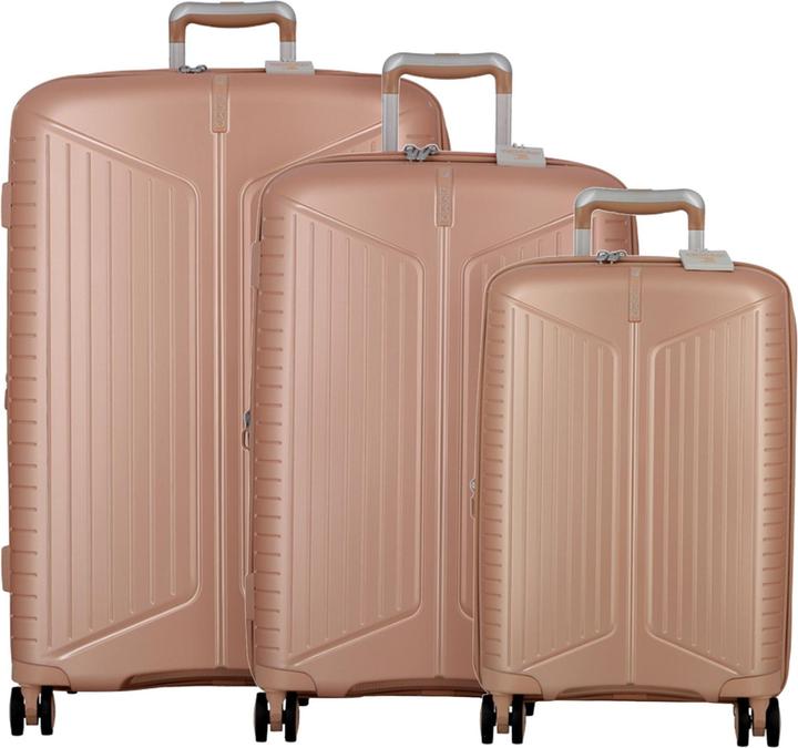 Image du produit Jump Evae 4 roues kit de valise 3 pièces avec soufflet extensible (207 l)