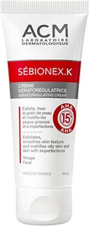 Image du produit ACM Acide AHA Sébionex K Crème Kératorégulatrice - Crème kératorégulatrice pour les peaux à problèmes (40 ml)