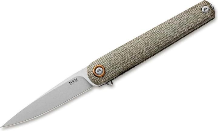 MKM Flame Light Drop Point Micarta Green (7.20 cm)