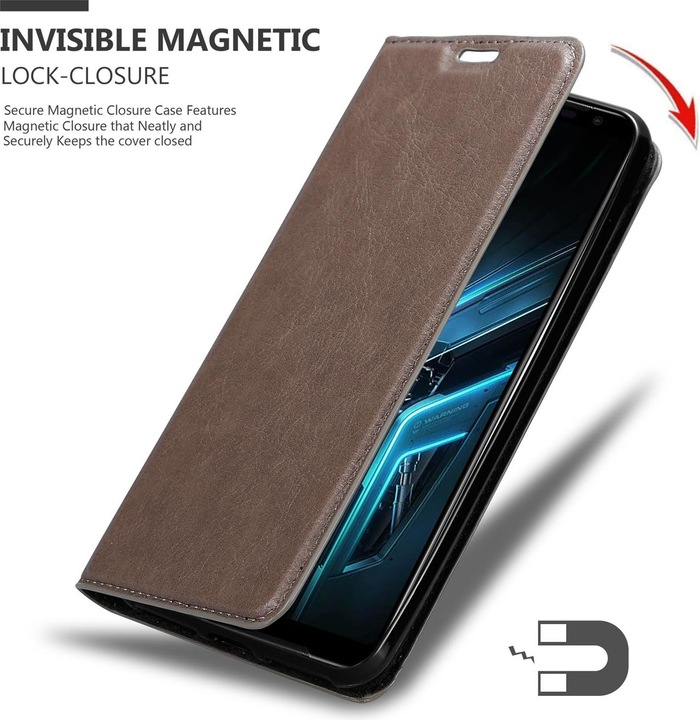 Actual product image Cadorabo Book Invisible Magnet Cover (Asus ROG Phone III)