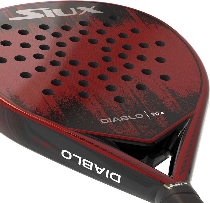 Actual product image Siux Paddelschläger Diablo Go 4 2025 Rot Kohlenstoff EVA
