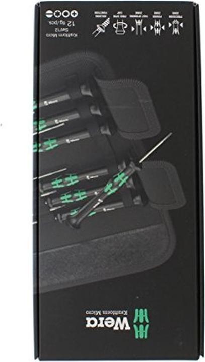 Produktbild Wera Kraftform Micro 12 Universal 1 (Phillipps-Kreuzschlitz (PH), Torx (TX), Innensechskant, Schlitzschrauben)