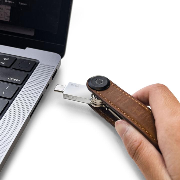 Image du produit Orbitkey USB-C keyring flash drive, 64GB (64 Go, USB-C)
