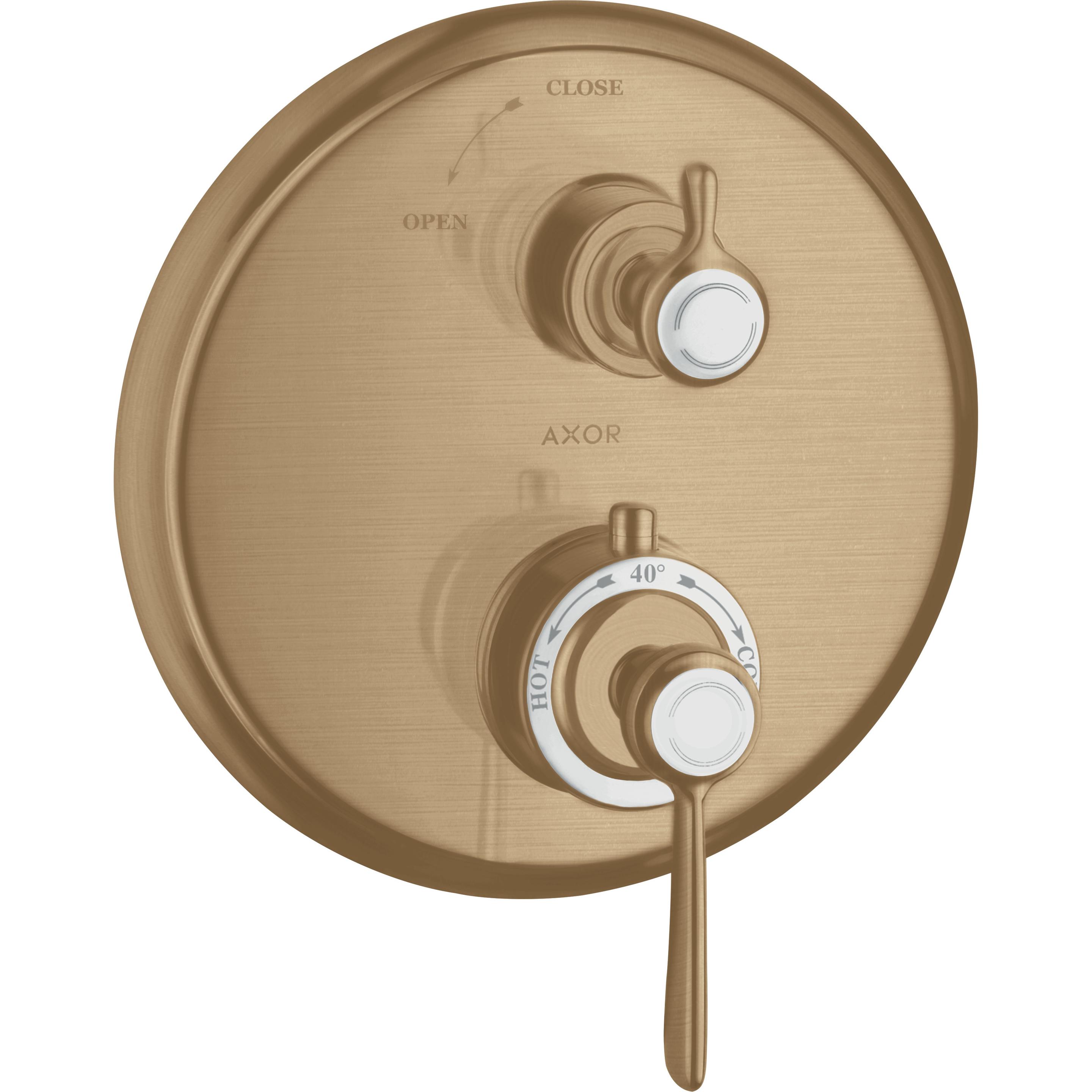 Axor, Rubinetteria per bagno, Thermostat Montreux encastré avec robinet d'arrêt, béquille, 1 consommateur