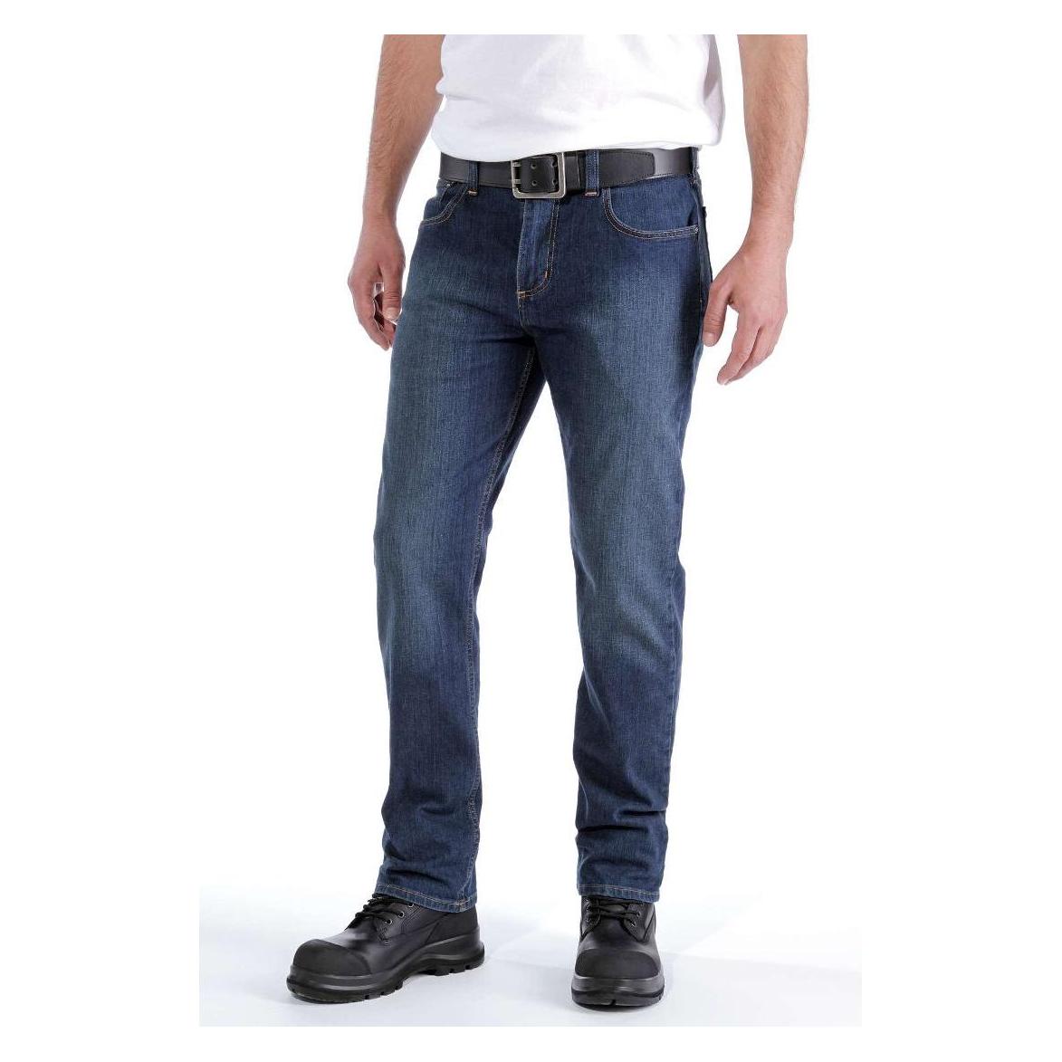 Carhartt, Herren, Jeans, Rugged Flex Relaxed Straight Jean, Blau, (W38/L32)