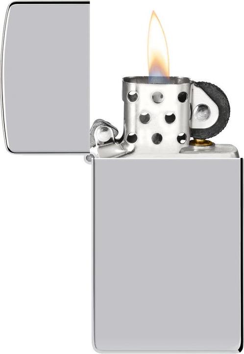 Actual product image Zippo Slim Chrome High Polished