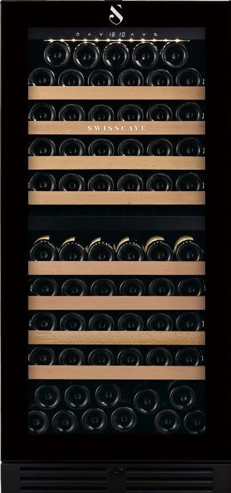 Swisscave Edition Premium armoire à vin climatisée à deux zones WLB-360DF (103 - 108 bout.)