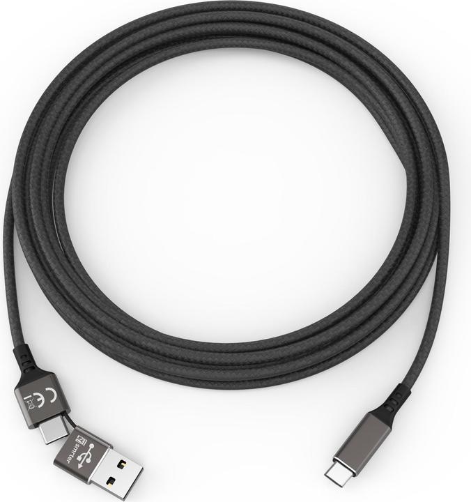 Produktbild Smrter Speedy USB Ladekabel auf USB-C (1m), schwarz ( SPEEDY C BK) (1 m, USB 2.0)
