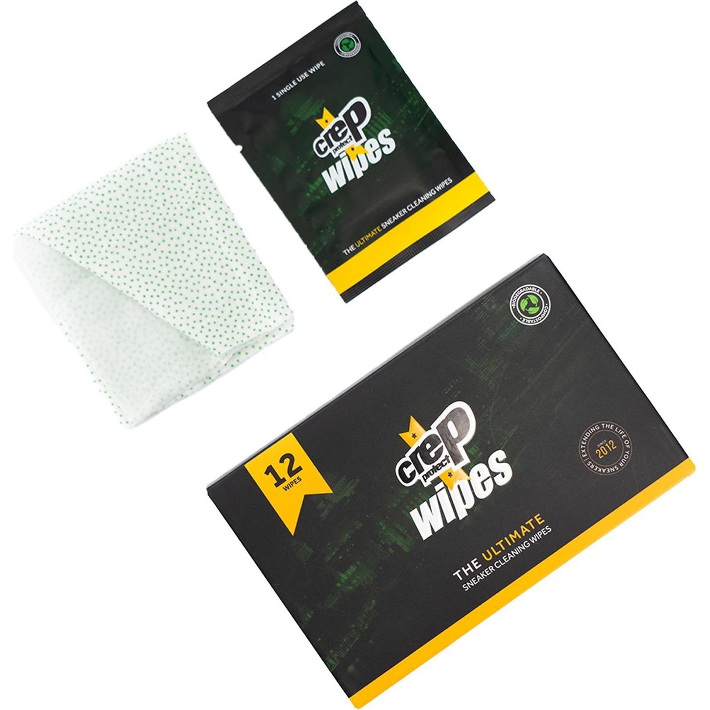 CREP Protect Biodegradable Wipes (12 sachets) CP003, Schuhpflege, Transparent