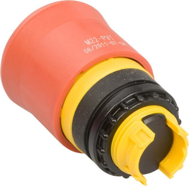 Actual product image Eaton Emergency stop mushroom pushbutton M22 PVT IP67/IP69 1 pc.