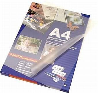 Produktbild Genie Laminiertaschen 4 - Folien. (A4, 50 Stk., 125 µm)