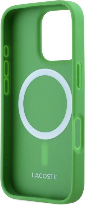 Actual product image Lacoste Case Iconic Petit Pique Crossbody Cord MagSafe for iPhone 16 Pro green (Apple iPhone 16 Pro)