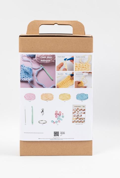 Actual product image Creativ Company Craft kit crochet bags assorted colours