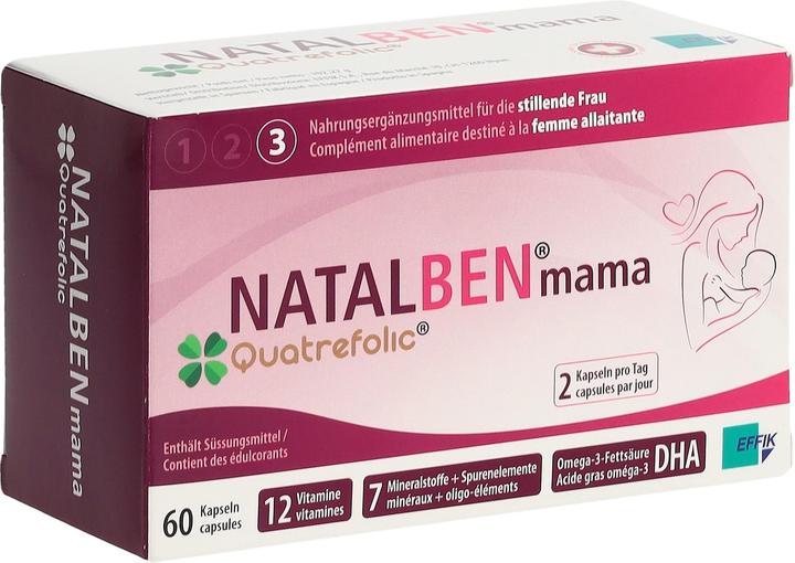 Actual product image Natalben Mama Quatrefolic (60 pcs., Capsules)