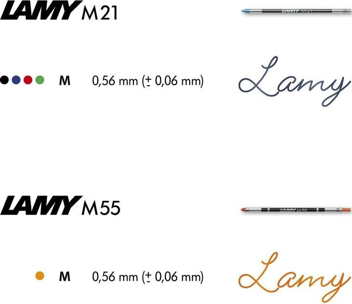 Actual product image Lamy M 21 (Blue, 0.50 mm, 20 pcs.)