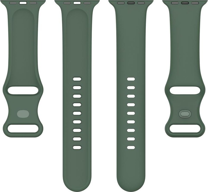 Produktbild König Design Sport Ersatz Armband für Apple Watch 1/2/3/4/5/6/SE 44 42 mm Large Silikon Grün