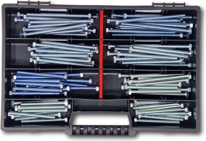 Produktbild Schraubenbox24 Sechskantschrauben Sortiment M6 65mm-100mm 110 tlg Schraubenbox DIN 933/ISO4017 (110 Schrauben pro Stück)