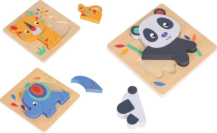 Immagine prodotto Spielba Puzzle-Set mit Panda, Elefant, Giraffe