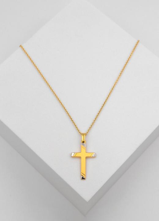 Image du produit Muau Croix (750, Or blanc, Or jaune 18 carats)