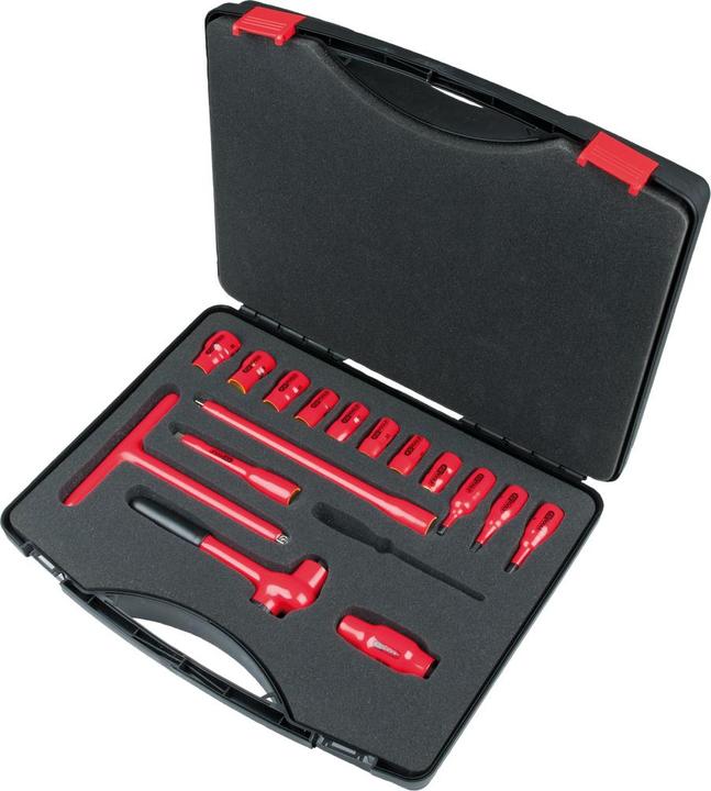 Produktbild KS Tools 3/8 Zoll Steckschlüssel-Satz mit isolierten Werkzeugen, 16-tlg