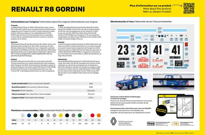Produktbild Heller STARTER KIT Renault R8 Gordini