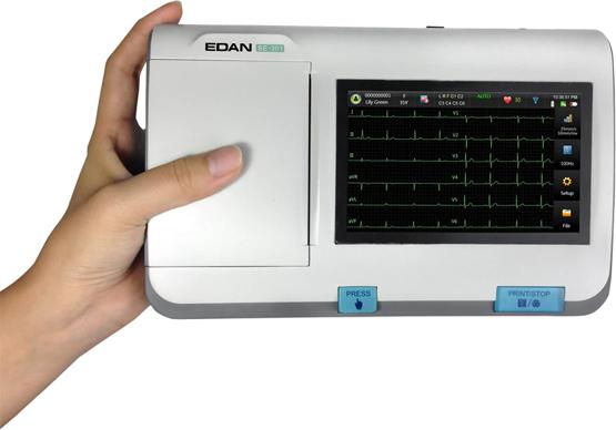 Actual product image Edan Resting ECG SE-301 - Glasgow ECG Analysis, Avec module Wi-Fi