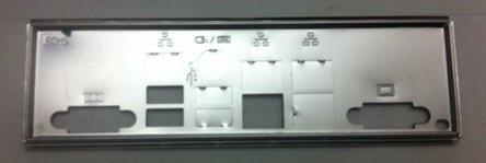Actual product image Supermicro Server ZUB I/O Shield MCP-260-00042-0N