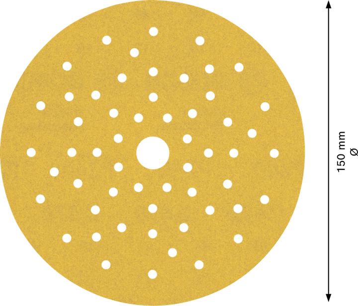 Actual product image Bosch Professional Zubehör EXPERT C470 Sandpaper set for random orbital sander, 150 mm, multi-hole, G 60/120/240, 6 pcs. (60, 240)