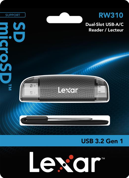 Immagine prodotto Lexar RW310X - Lecteur SD / Micro SD - USB 3.2 + Tipo C (USB 3.2, USB-C)