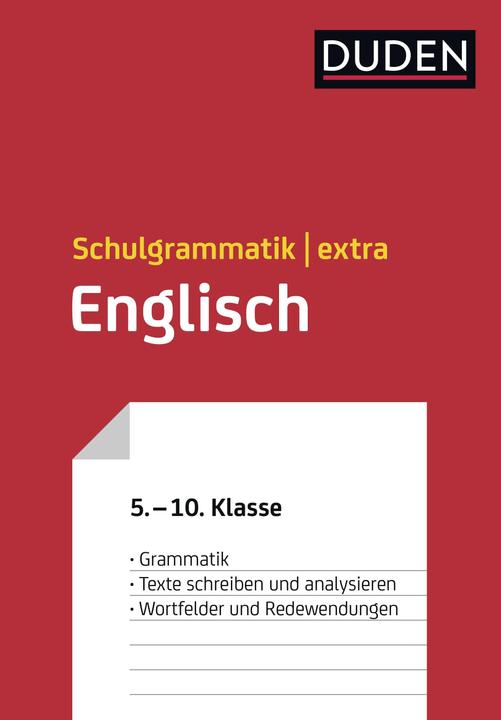 Produktbild Duden Schulgrammatik extra - Englisch (Deutsch, Englisch, Elisabeth Schmitz-Wensch, Meike Brandwein, Tanja Schneider, 2015)