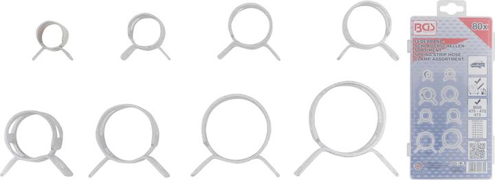 Produktbild BGS Federband-Schlauchschellen-Sortiment 80-tlg. (Schlauchschelle)