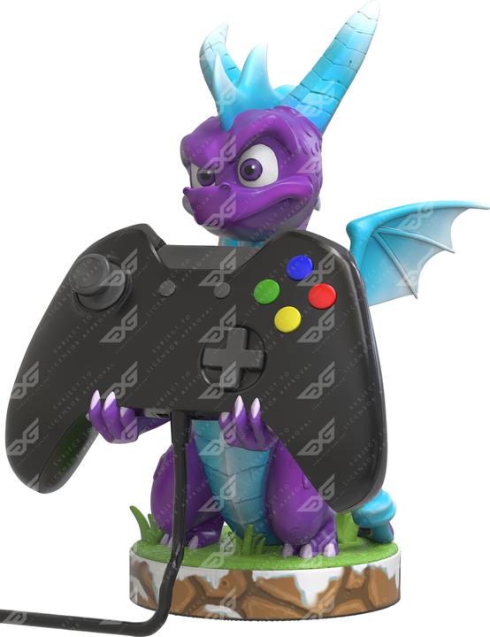 Actual product image Exquisite Gaming Ice Spyro Cable Guy (Xbox 360, Mac, PS4, Switch, PS5, Xbox One S, PC, Xbox Series X)
