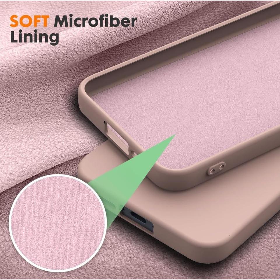 Thumbnail - Screenguard Samsung Galaxy A55 5G Liquid Silicone Case Hülle (Samsung Galaxy A55), Smartphone Hülle, Rosa