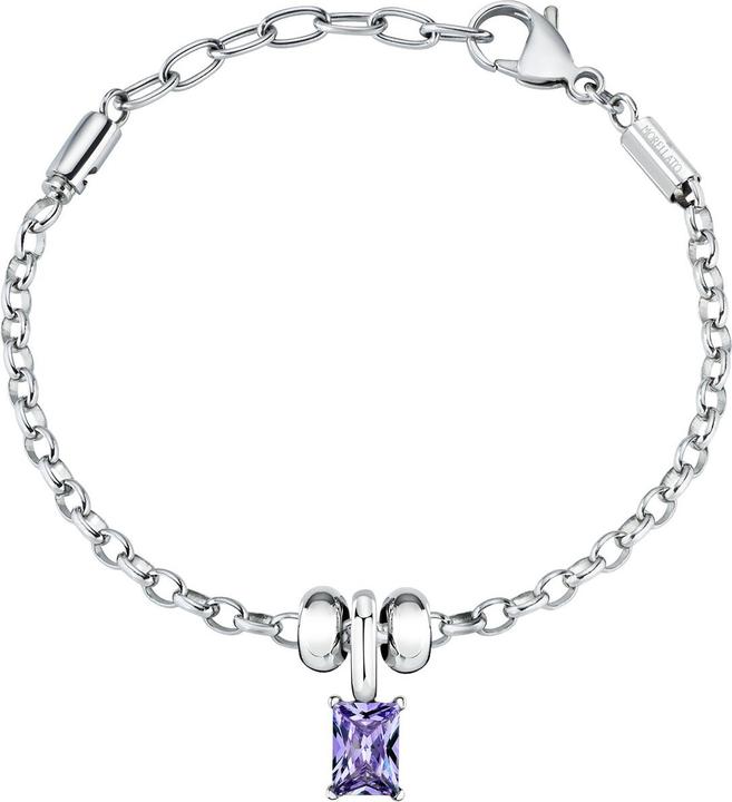 Immagine prodotto Morellato - Charming steel bracelet with purple zircon Drops SCZ1370