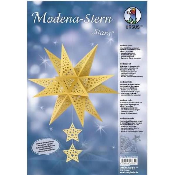 Thumbnail - Ursus Papier-Deko Silhouetten-Stern gold