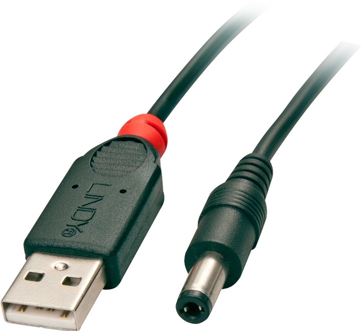 Immagine prodotto Lindy Cavo adattatore USB A St - DC 5,5/2,5mm (1.50 m, USB 2.0)