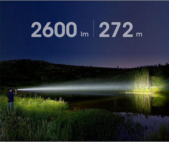 Produktbild Nextorch Taktische LED-Taschenlampe TA41, 2'600 Lumen (inkl. Akku) (2600 lm)