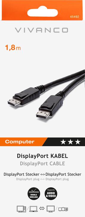 Actual product image Vivanco DisplayPort — DisplayPort (1.80 m)