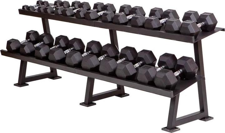 Fitcom Hex Dumbbell Set 2.5 bis 30 kg inkl. Rack