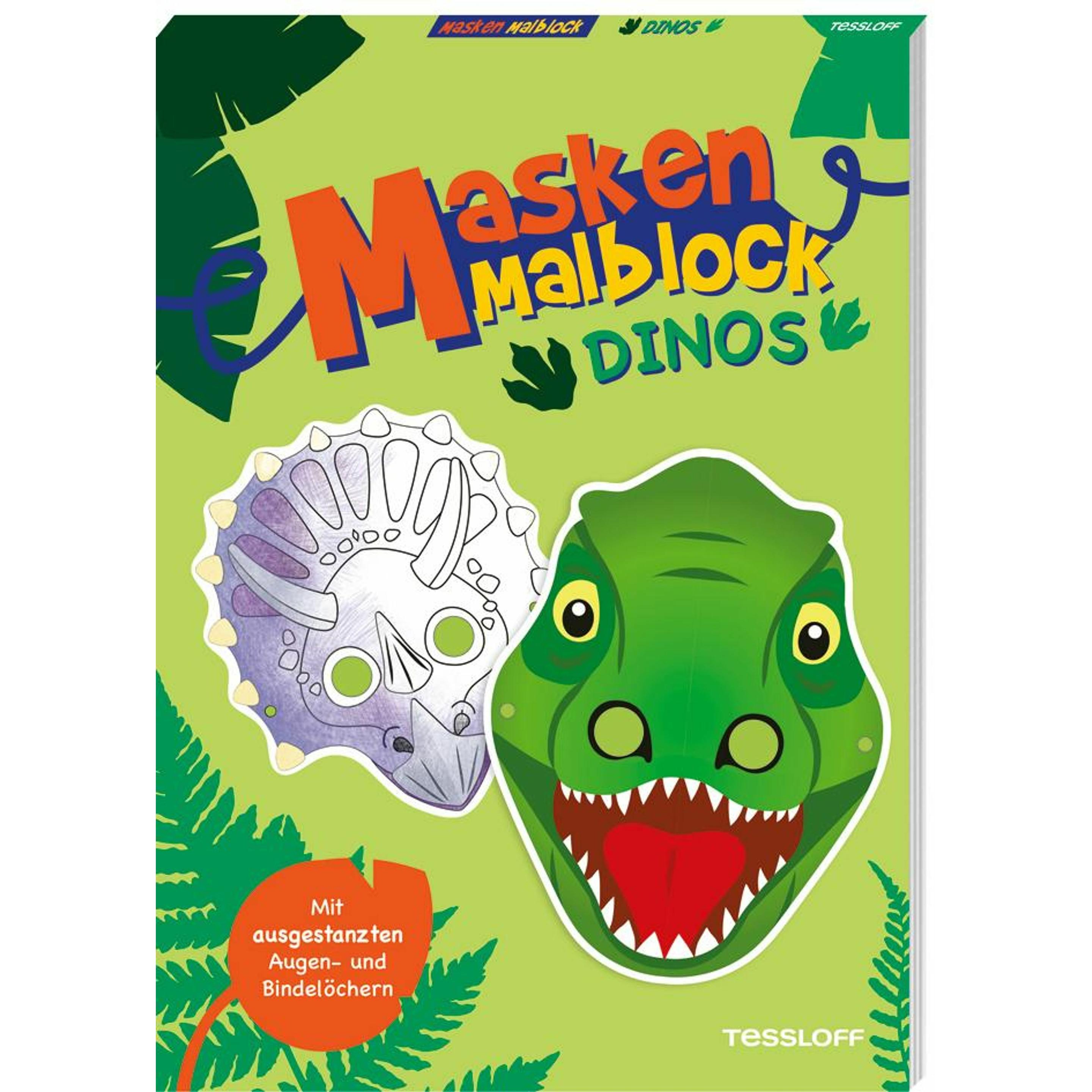 Tessloff Masken-Malblock. Dinos