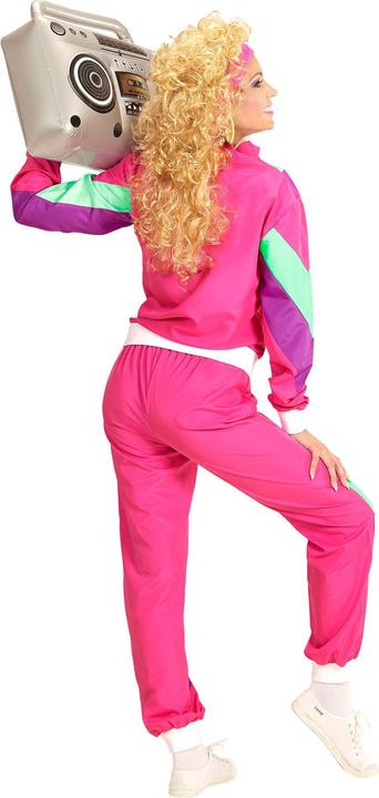 Actual product image Widmann 80s tracksuit pink unisex (XXL)