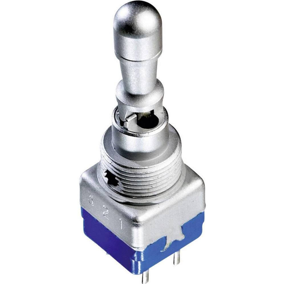 APEM Kippschalter Hebelschalter Serie 12000 250 V/AC 2 A, Taster + Schalter, Silber