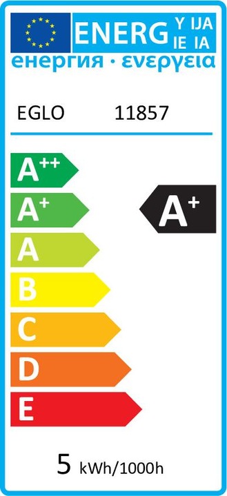 Etichetta energetica EGLO Connect (E14, 5 W, 470 lm, 1 x, E)