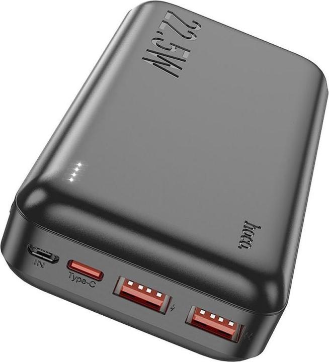 Actual product image Hoco External battery Power Bank J101A PD 20W+Quick Charge 3.0 22.5W 20000mAh black (20000 mAh, 20 W)