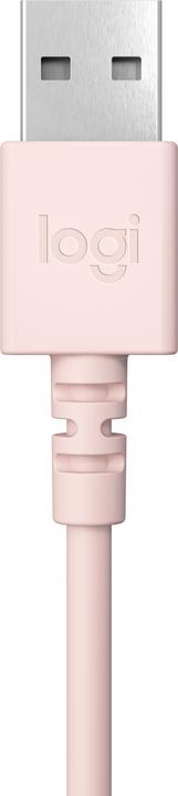 Actual product image Logitech Wired H390 headset - ROSE - USB (Cable, USB-A)