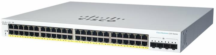 Actual product image Cisco PoE+ Switch CBS220-48P-4G 52 Port (52 Ports)
