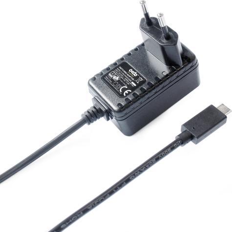 Actual product image OKdo FJOS2003012 - Raspberry Pi Power Supply, USB Type C with EU Plug Type, 1.5 m (Power supply)