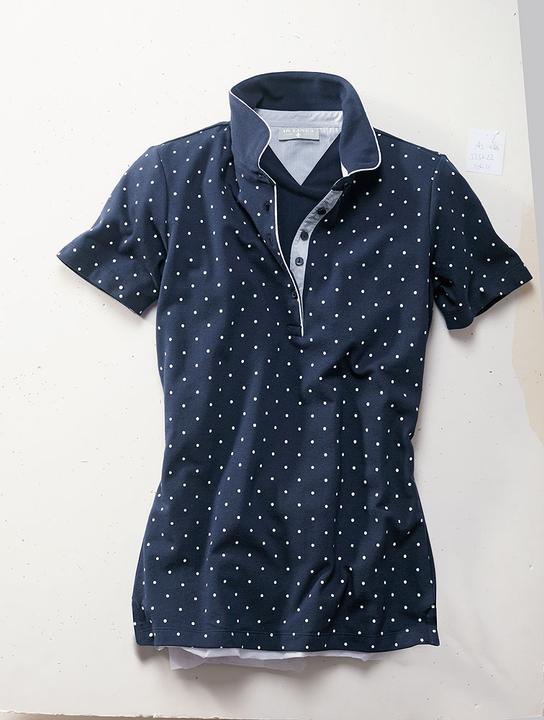 Produktbild Serafini Poloshirt mit Tupfendessin (40)
